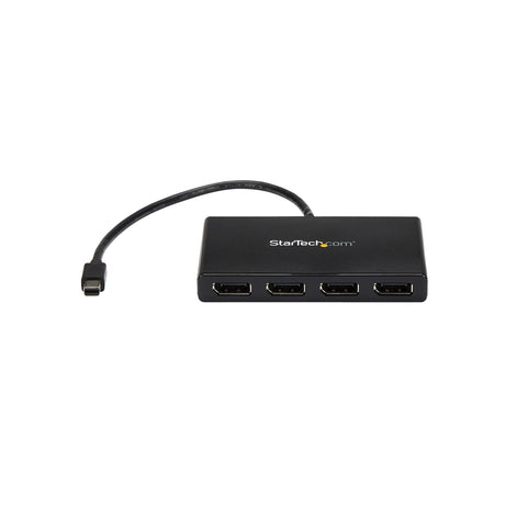 STARTECH 4-Port Multi Monitor Adapter - Mini DisplayPort to DisplayPort MST Hub - 4x 1080p - Video Splitter for Extended Desktop Mode on Windows PCs Only - mDP to Quad DP Monitors (MSTMDP124DP) (MSTMDP124DP)