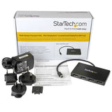 STARTECH 4-Port Multi Monitor Adapter - Mini DisplayPort to DisplayPort MST Hub - 4x 1080p - Video Splitter for Extended Desktop Mode on Windows PCs Only - mDP to Quad DP Monitors (MSTMDP124DP) (MSTMDP124DP)