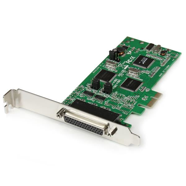 STARTECH 4 Port PCI Express PCIe Serial Combo Card with Breakout Cable - 2 x RS232 2 x RS422 | RS485 - Dual Profile (PEX4S232485)