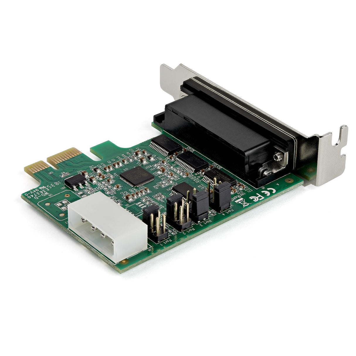 STARTECH 4-port PCI Express RS232 Serial Adapter Card - PCIe RS232 Serial Host Controller Card - PCIe to Serial DB9 - 16950 UART - Low Profile Expansion Card | Windows & Linux (PEX4S953LP) (PEX4S953LP)