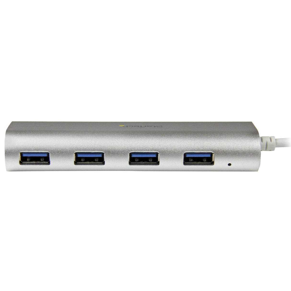 STARTECH 4 Port Portable USB 3.0 Hub with Built-in Cable - Aluminum and Compact USB Hub (ST43004UA)~4 Port Portable USB 3.0 Hub with Built-in Cable - 5Gbps - Aluminum and Compact USB Hub (ST43004UA) (ST43004UA)