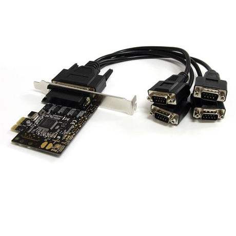 STARTECH 4 Port RS232 PCI Express Serial Card w| Breakout Cable (PEX4S553B)
