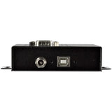 STARTECH 4 Port Serial Hub USB to RS232|RS485|RS422 Adapter - Industrial USB 2.0 to DB9 Serial Converter Hub - IP30 Rated - Din Rail Mountable Metal Serial Hub - 15kV ESD Protection (ICUSB234854I) (ICUSB234854I)