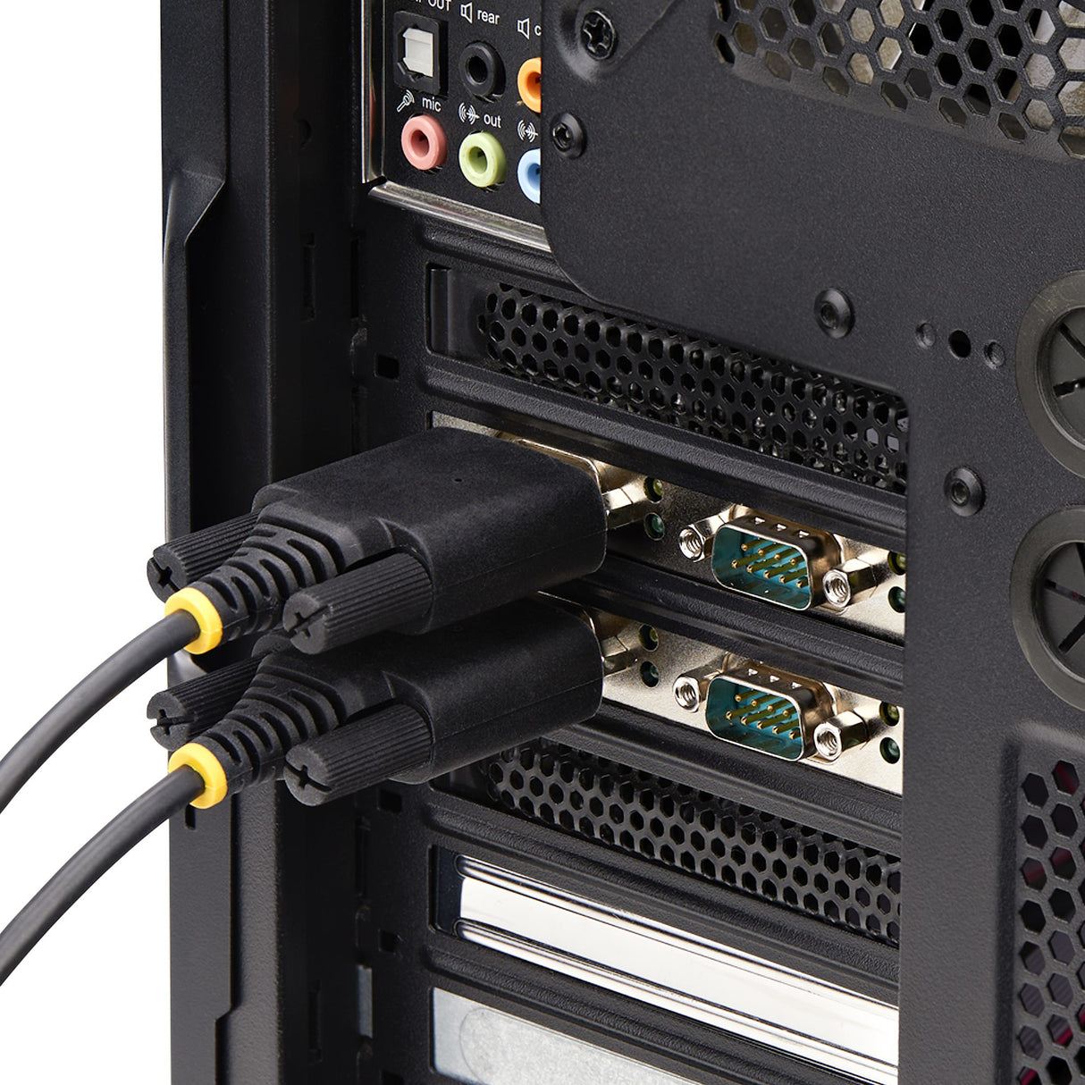 STARTECH 4-Port Serial PCIe Card | Quad-Port PCI Express to RS232|RS422|RS485 DB9 Serial Card | Standard|Low-Profile Brackets | 16C1050 UART | ESD Protection | Windows|Linux (PS74ADF-SERIAL-CARD) (PS74ADF-SERIAL-CARD)
