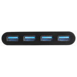 STARTECH 4 Port USB C Hub - USB-C to 4x USB-A - USB 3.0 - USB C to USB Adapter - USB Multiport Hub - USB Type C Hub - 4 Port USB Hub (HB30C4AB)