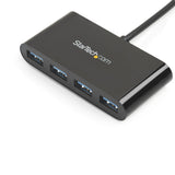 STARTECH 4 Port USB C Hub - USB-C to 4x USB-A - USB 3.0 - USB C to USB Adapter - USB Multiport Hub - USB Type C Hub - 4 Port USB Hub (HB30C4AB)