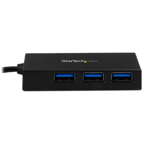 STARTECH 4 Port USB C Hub - USB Type-C Hub w| 4x USB-A Ports (USB 3.0|3.1 Gen 1 SuperSpeed 5Gbps) - USB Bus or Self Power - Portable USB-C to USB-A BC 1.2 Charging Hub w| Power Adapter (HB30C4AFS) (HB30C4AFS)