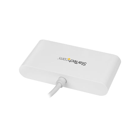 STARTECH 4 Port USB C Hub with 4x USB-A Ports (USB 3.0 SuperSpeed 5Gbps) - USB Bus Powered - Portable|Laptop USB-C to USB-A Adapter Hub - USB 3.1 Gen 1|USB 3.2 Gen 1 Type-C Hub - White (HB30C4ABW) (HB30C4ABW)