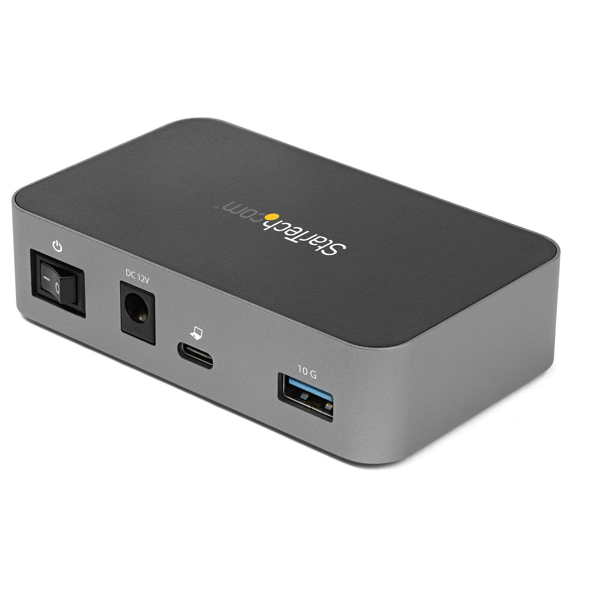 STARTECH 4 Port USB C Hub with Power Adapter - USB 3.1|3.2 Gen 2 (10Gbps) - USB Type C to 4x USB-A - Self Powered Desktop USB Hub with Fast Charging Port (BC 1.2) - Desk Mountable (HB31C4AS) (HB31C4AS)