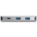 STARTECH 4 Port USB C Hub w| 3x USB A & 1x USB C - SuperSpeed 10Gbps USB Type-C 3.1|3.2 Gen 2 Hub - USB Bus Powered - Compact USB-C to USB Adapter Hub - Portable|Laptop Hub - Aluminum (HB31C3A1CB) (HB31C3A1CB)