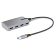 STARTECH 4 Port USB Hub | USB 3.0 (5Gbps) | Bus Powered | USB-A to 4x USB-A Hub w| Optional Auxiliary Power Input | Portable Desktop|Laptop USB Hub | 1ft|30cm Cable | USB Expansion Hub (5G4AB-USB-A-HUB) (5G4AB-USB-A-HUB)