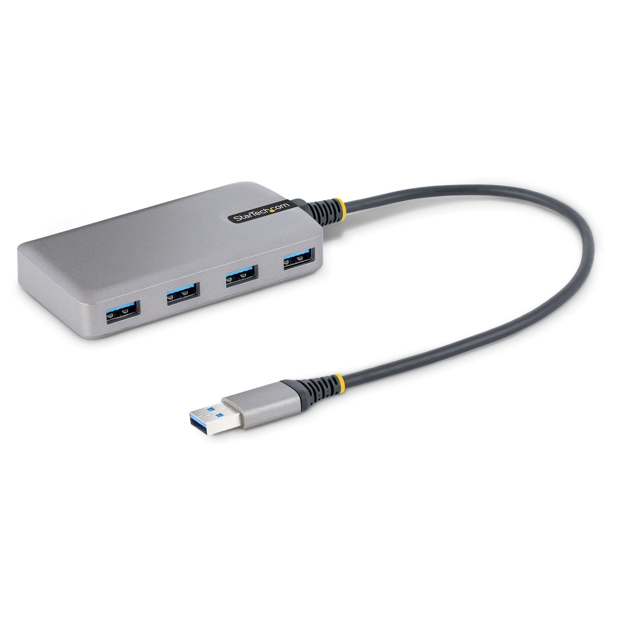 STARTECH 4 Port USB Hub | USB 3.0 (5Gbps) | Bus Powered | USB-A to 4x USB-A Hub w| Optional Auxiliary Power Input | Portable Desktop|Laptop USB Hub | 1ft|30cm Cable | USB Expansion Hub (5G4AB-USB-A-HUB) (5G4AB-USB-A-HUB)