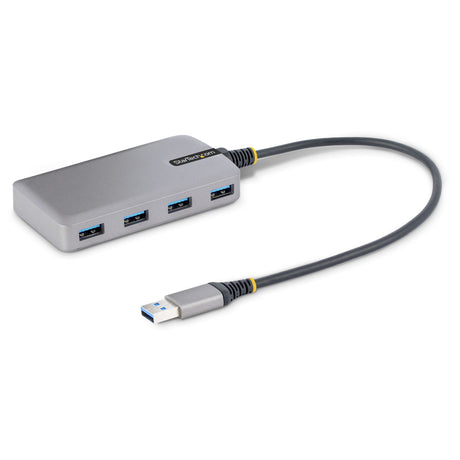 STARTECH 4 Port USB Hub | USB 3.0 (5Gbps) | Bus Powered | USB-A to 4x USB-A Hub w| Optional Auxiliary Power Input | Portable Desktop|Laptop USB Hub | 1ft|30cm Cable | USB Expansion Hub (5G4AB-USB-A-HUB) (5G4AB-USB-A-HUB)