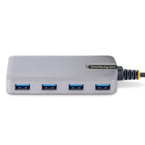 STARTECH 4 Port USB Hub | USB 3.0 (5Gbps) | Bus Powered | USB-A to 4x USB-A Hub w| Optional Auxiliary Power Input | Portable Desktop|Laptop USB Hub | 1ft|30cm Cable | USB Expansion Hub (5G4AB-USB-A-HUB) (5G4AB-USB-A-HUB)