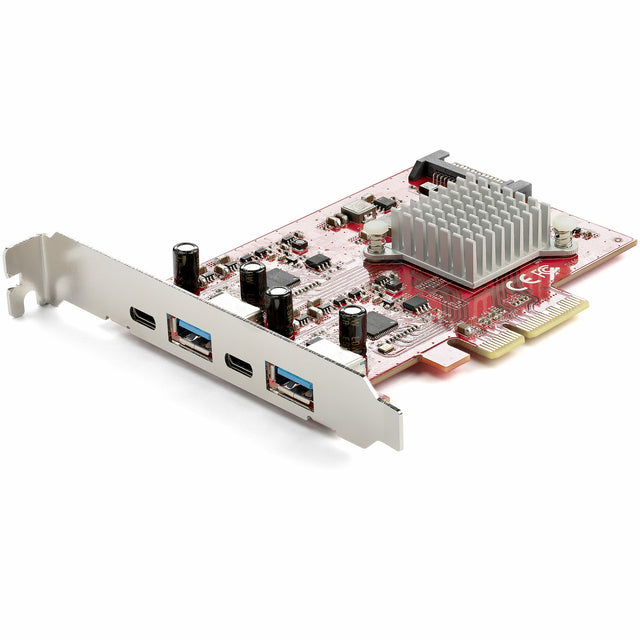 STARTECH 4-Port USB PCIe Card - 10Gbps USB PCI Express Expansion Card w| 2 Controllers - 2x USB-C & 2x USB-A ports (USB 3.2|3.1 Gen 2) - USB|USB-C PCI-e Card - Full Profile (PEXUSB312A2C2V) (PEXUSB312A2C2V)