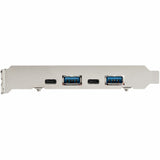 STARTECH 4-Port USB PCIe Card - 10Gbps USB PCI Express Expansion Card w| 2 Controllers - 2x USB-C & 2x USB-A ports (USB 3.2|3.1 Gen 2) - USB|USB-C PCI-e Card - Full Profile (PEXUSB312A2C2V) (PEXUSB312A2C2V)