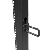 STARTECH 4-Post 15U Mobile Open Frame Server Rack | 19in Network Rack with Wheels | Rolling Rack for Computer|AV|Data|IT Equipment - Casters | Leveling Feet or Floor Mounting (4POSTRACK15U) (4POSTRACK15U)