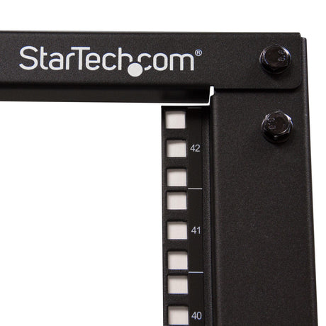 STARTECH 4-Post 42U Mobile Open Frame Server Rack | 19in Network Rack with Wheels | Rolling Rack for Computer|AV|Data|IT Equipment - Casters | Leveling Feet or Floor Mounting (4POSTRACK42) (4POSTRACK42)