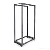 STARTECH 4-Post 42U Mobile Open Frame Server Rack | 19in Network Rack with Wheels | Rolling Rack for Computer|AV|Data|IT Equipment - Casters | Leveling Feet or Floor Mounting (4POSTRACK42) (4POSTRACK42)