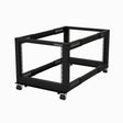 STARTECH 4-Post 8U Mobile Open Frame Server Rack | 19in Network Rack with Wheels | Small Rolling Rack for Computer|AV|Data|IT Equipment | Casters | Leveling Feet or Floor Mounting (4POSTRACK8U) (4POSTRACK8U)