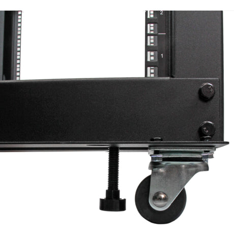 STARTECH 4-Post 8U Mobile Open Frame Server Rack | 19in Network Rack with Wheels | Small Rolling Rack for Computer|AV|Data|IT Equipment | Casters | Leveling Feet or Floor Mounting (4POSTRACK8U) (4POSTRACK8U)