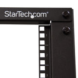 STARTECH 4-Post 8U Mobile Open Frame Server Rack | 19in Network Rack with Wheels | Small Rolling Rack for Computer|AV|Data|IT Equipment | Casters | Leveling Feet or Floor Mounting (4POSTRACK8U) (4POSTRACK8U)