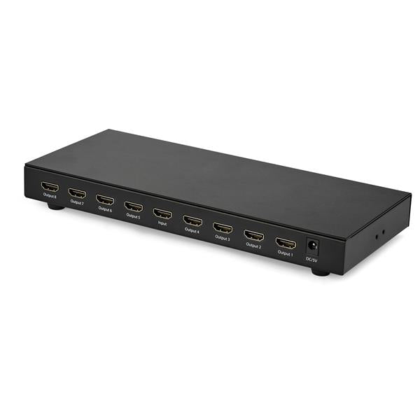 STARTECH 4K 60hz HDMI Splitter - 8 Port - HDR Support - 7.1 Surround Sound Audio - HDMI Distribution Amplifier - HDMI 2.0 Splitter (ST128HD20) (ST128HD20)