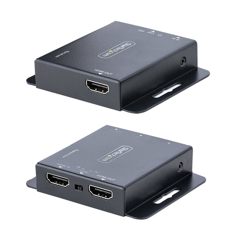 STARTECH 4K HDMI Extender over CAT6|CAT5 Ethernet Cable | 4K 30Hz or 1080p 60Hz Video Extender over Ethernet Cable Transmitter and Receiver Kit | IR Remote Control (EXTEND-HDMI-4K40C6P1) (EXTEND-HDMI-4K40C6P1)