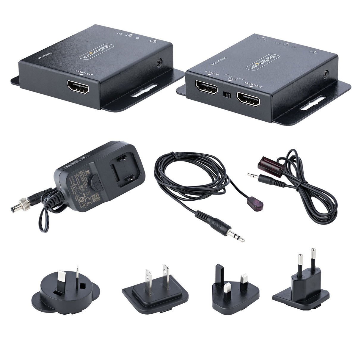 STARTECH 4K HDMI Extender over CAT6|CAT5 Ethernet Cable | 4K 30Hz or 1080p 60Hz Video Extender over Ethernet Cable Transmitter and Receiver Kit | IR Remote Control (EXTEND-HDMI-4K40C6P1) (EXTEND-HDMI-4K40C6P1)
