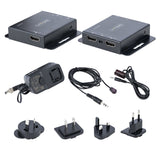 STARTECH 4K HDMI Extender over CAT6|CAT5 Ethernet Cable | 4K 30Hz or 1080p 60Hz Video Extender over Ethernet Cable Transmitter and Receiver Kit | IR Remote Control (EXTEND-HDMI-4K40C6P1) (EXTEND-HDMI-4K40C6P1)