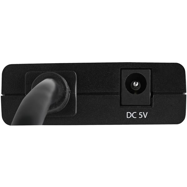 STARTECH 4K HDMI Splitter 1 In 2 Out - 4K 30Hz HDMI 1.4 2 Port Video Splitter Box -with high speed HDMI cable | USB power cable - Black (ST122HD4KU) (ST122HD4KU)