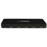 STARTECH 4K HDMI Splitter - 4k 30Hz - 4 Port - Aluminum - Backward Compatible - HDMI Multi Port - HDMI Hub (ST124HD4K) (ST124HD4K)