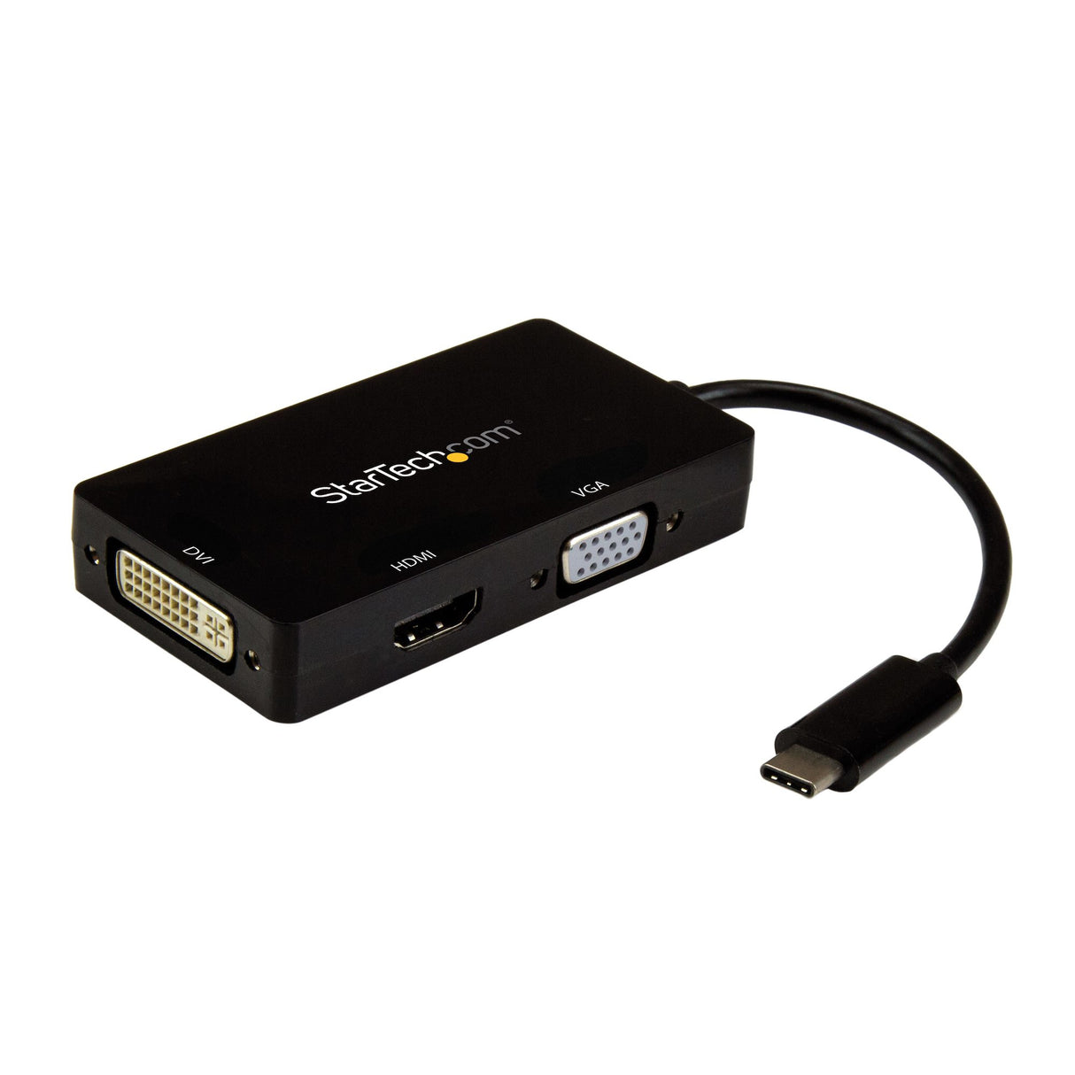 STARTECH 4K USB C to HDMI | VGA & DVI Multi Port Video Display Adapter for Mac | Windows Laptop & Monitor (CDPVGDVHDBP) (CDPVGDVHDBP)