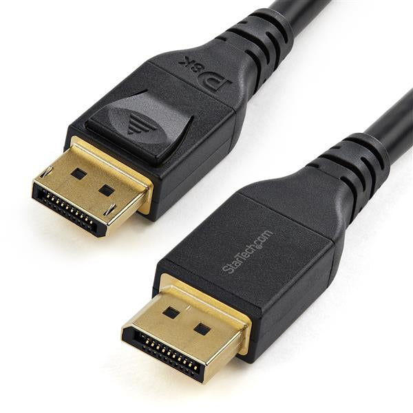 STARTECH 4m VESA Certified DisplayPort 1.4 Cable - 8K 60Hz HBR3 HDR - 13ft Super UHD DisplayPort to DisplayPort Monitor Cord - Ultra HD 4K 120Hz DP 1.4 Slim Video Cable M|M DP Connector (DP14MM4M) (DP14MM4M)