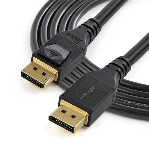 STARTECH 4m VESA Certified DisplayPort 1.4 Cable - 8K 60Hz HBR3 HDR - 13ft Super UHD DisplayPort to DisplayPort Monitor Cord - Ultra HD 4K 120Hz DP 1.4 Slim Video Cable M|M DP Connector (DP14MM4M) (DP14MM4M)
