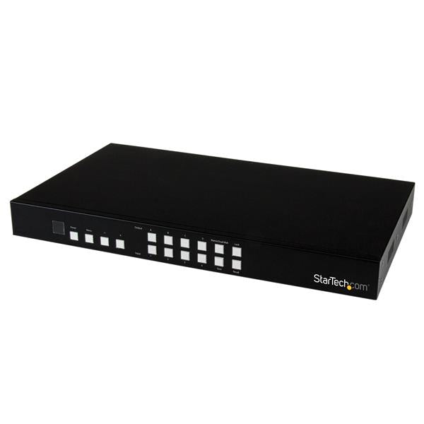 STARTECH 4x4 HDMI Matrix Switch with Picture-and-Picture Multiviewer or Video Wall - 4x4 Matrix Switch with Video Combining (VS424HDPIP)