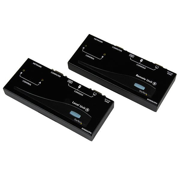 STARTECH 500ft VGA KVM Over IP Extender - PS|2 & USB Host - KVM Console Over CAT5 Ethernet for Multiple Servers | Computers (SV565UTPU) (SV565UTPU)