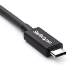 STARTECH 50cm (1.6ft) Passive Thunderbolt 3 Cable | 40Gbps | 100W PD | 4K|5K Video | Thunderbolt Cable | Compatible with USB4|DP Alt Mode | Thunderbolt 4 | USB 3.2|Type-C (TBLT34MM50CM) (TBLT34MM50CM)