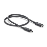 STARTECH 50cm (1.6ft) Passive Thunderbolt 3 Cable | 40Gbps | 100W PD | 4K|5K Video | Thunderbolt Cable | Compatible with USB4|DP Alt Mode | Thunderbolt 4 | USB 3.2|Type-C (TBLT34MM50CM) (TBLT34MM50CM)