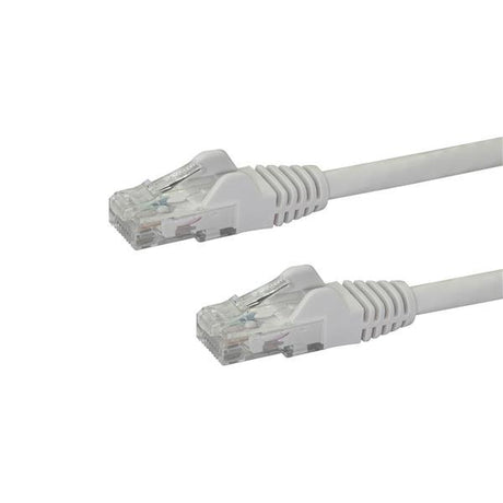 STARTECH 50cm CAT6 Ethernet Cable - White CAT 6 Gigabit Ethernet Wire -650MHz 100W PoE RJ45 UTP Network|Patch Cord Snagless w|Strain Relief Fluke Tested|Wiring is UL Certified|TIA (N6PATC50CMWH) (N6PATC50CMWH)