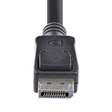 STARTECH 50cm DisplayPort 1.2 Cable - 4K x 2K Ultra HD - Short DP to DP Cable for Monitor - Slim DP Video|Display Cord - Latching DP Connectors (DISPL50CM)