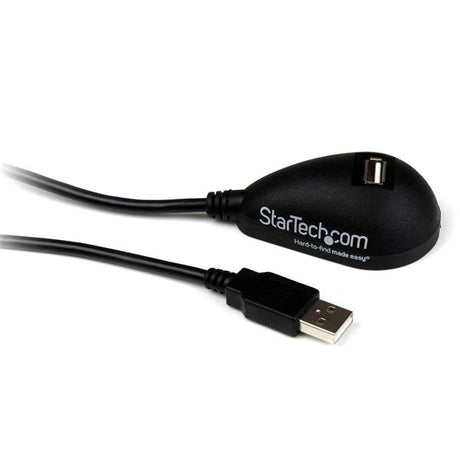 STARTECH 5ft Desktop USB Extension Cable - A Male to A Female - 5 ft USB A to A Extension Cable - 5ft USB 2.0 Extension cord (USBEXTAA5DSK)