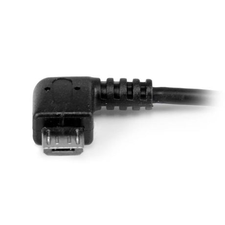 STARTECH 5in Right Angle Micro USB to USB OTG Host Adapter M|F - Angled Micro USB Male to USB A Female On-The-Go Host Cable Adapter (UUSBOTGRA)