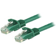STARTECH 5m CAT6 Ethernet Cable - Green CAT 6 Gigabit Ethernet Wire -650MHz 100W PoE RJ45 UTP Network|Patch Cord Snagless w|Strain Relief Fluke Tested|Wiring is UL Certified|TIA (N6PATC5MGN) (N6PATC5MGN)
