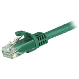 STARTECH 5m CAT6 Ethernet Cable - Green CAT 6 Gigabit Ethernet Wire -650MHz 100W PoE RJ45 UTP Network|Patch Cord Snagless w|Strain Relief Fluke Tested|Wiring is UL Certified|TIA (N6PATC5MGN) (N6PATC5MGN)