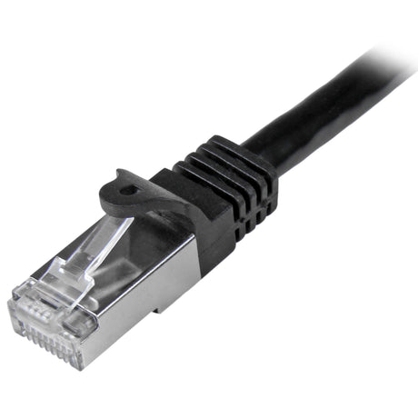 STARTECH 5m Cat6 Patch Cable - Shielded (SFTP) Snagless Gigabit Network Patch Cable - Black Cat 6 Ethernet Patch Lead (N6SPAT5MBK) (N6SPAT5MBK)