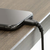 STARTECH 6 foot (2m) Durable Black USB-A to Lightning Cable - Heavy Duty Rugged Aramid Fiber USB Type A to Lightning Charger|Sync Power Cord - Apple MFi Certified iPad|iPhone 12 (RUSBLTMM2MB) (RUSBLTMM2MB)