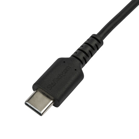 STARTECH 6 foot (2m) Durable Black USB-C to Lightning Cable - Heavy Duty Rugged Aramid Fiber USB Type A to Lightning Charger|Sync Power Cord - Apple MFi Certified iPad|iPhone 12 (RUSBCLTMM2MB) (RUSBCLTMM2MB)