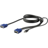 STARTECH 6 ft. (1.8 m) USB KVM Cable for Rackmount Consoles - VGA and USB KVM Console Cable (RKCONSUV6) (RKCONSUV6)