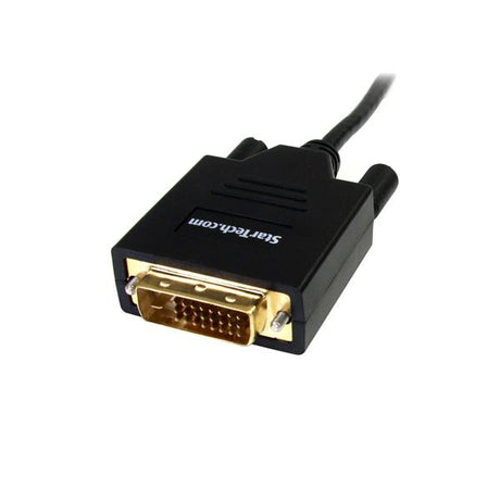 STARTECH 6ft (1.8m) Mini DisplayPort to DVI Cable - Mini DP to DVI Adapter Cable - 1080p Video - Passive mDP to DVI-D Single Link | mDP or Thunderbolt 1|2 Mac|PC to DVI Monitor|Display (MDP2DVIMM6) (MDP2DVIMM6)